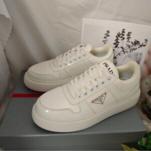 Prada Women's Cream Sneakers